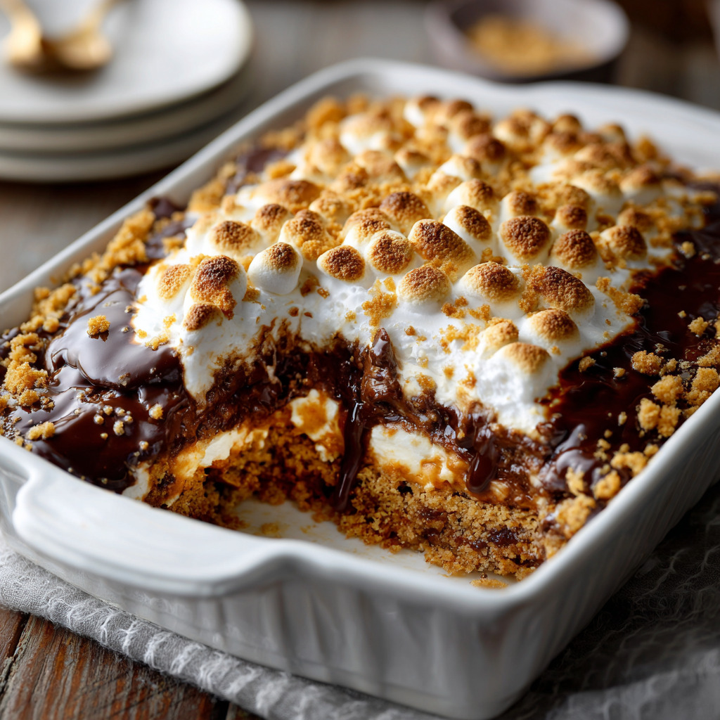 Ooey Gooey S’mores Casserole