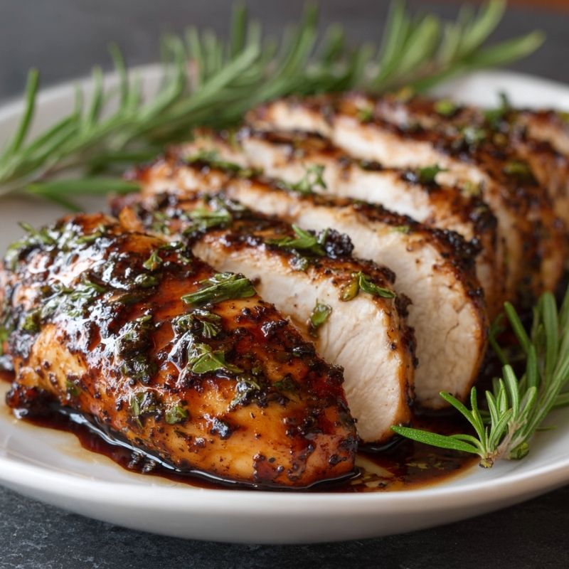 Tender Balsamic Baked Chicken Breast