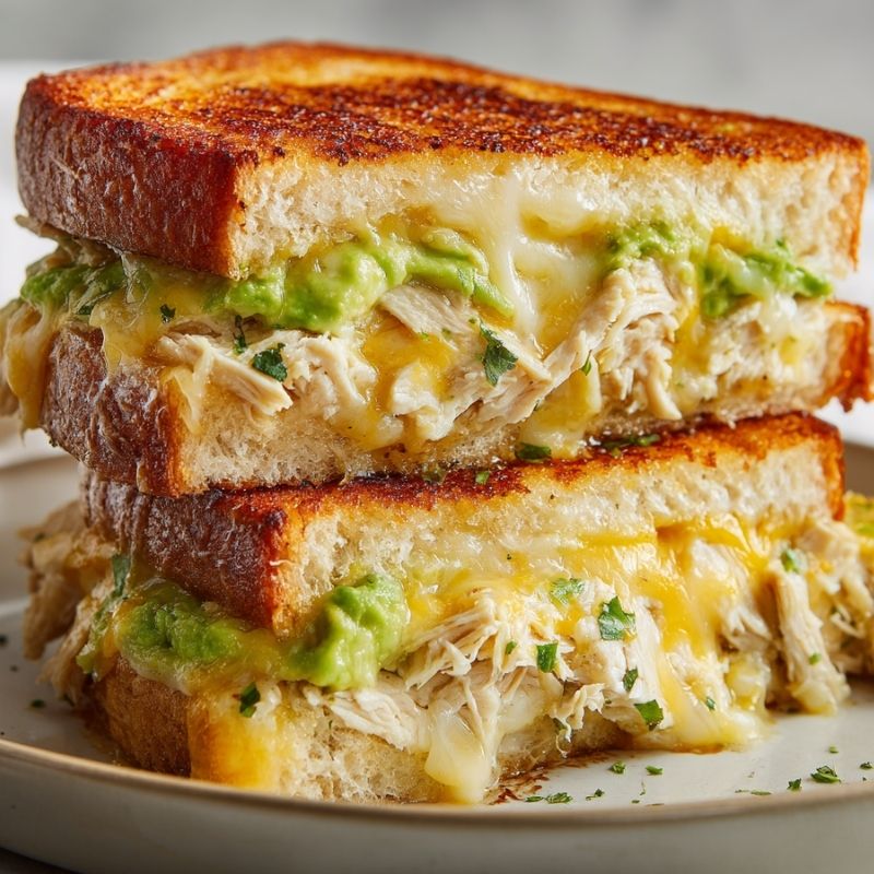 Toasty Chicken Avocado Melt Sandwich