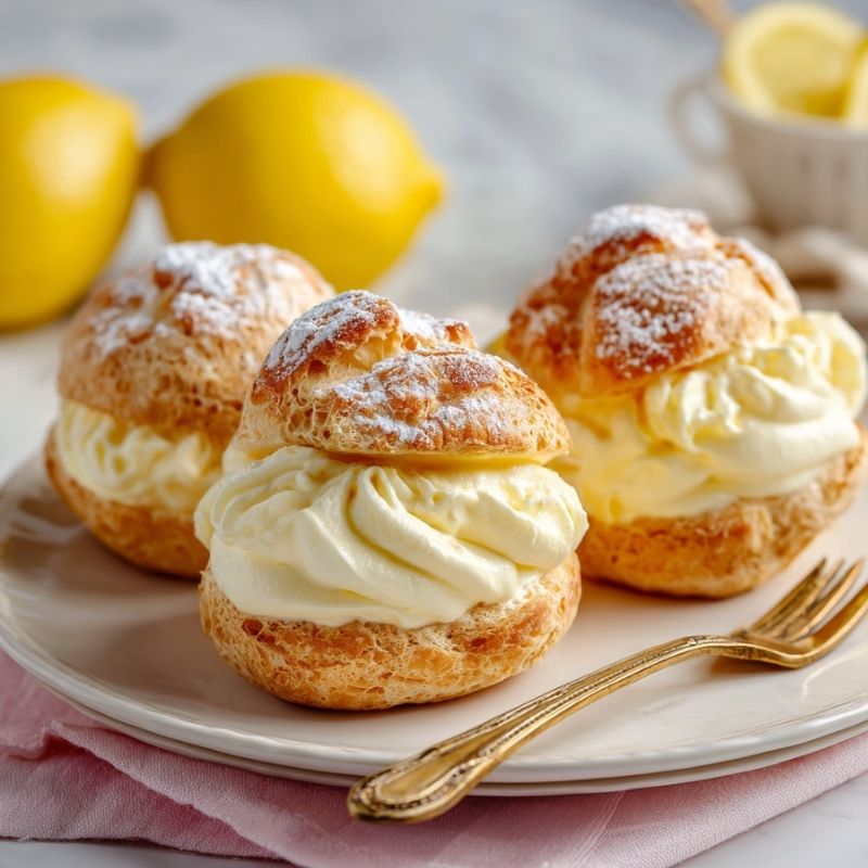 Irresistible Lemon Cream Puffs