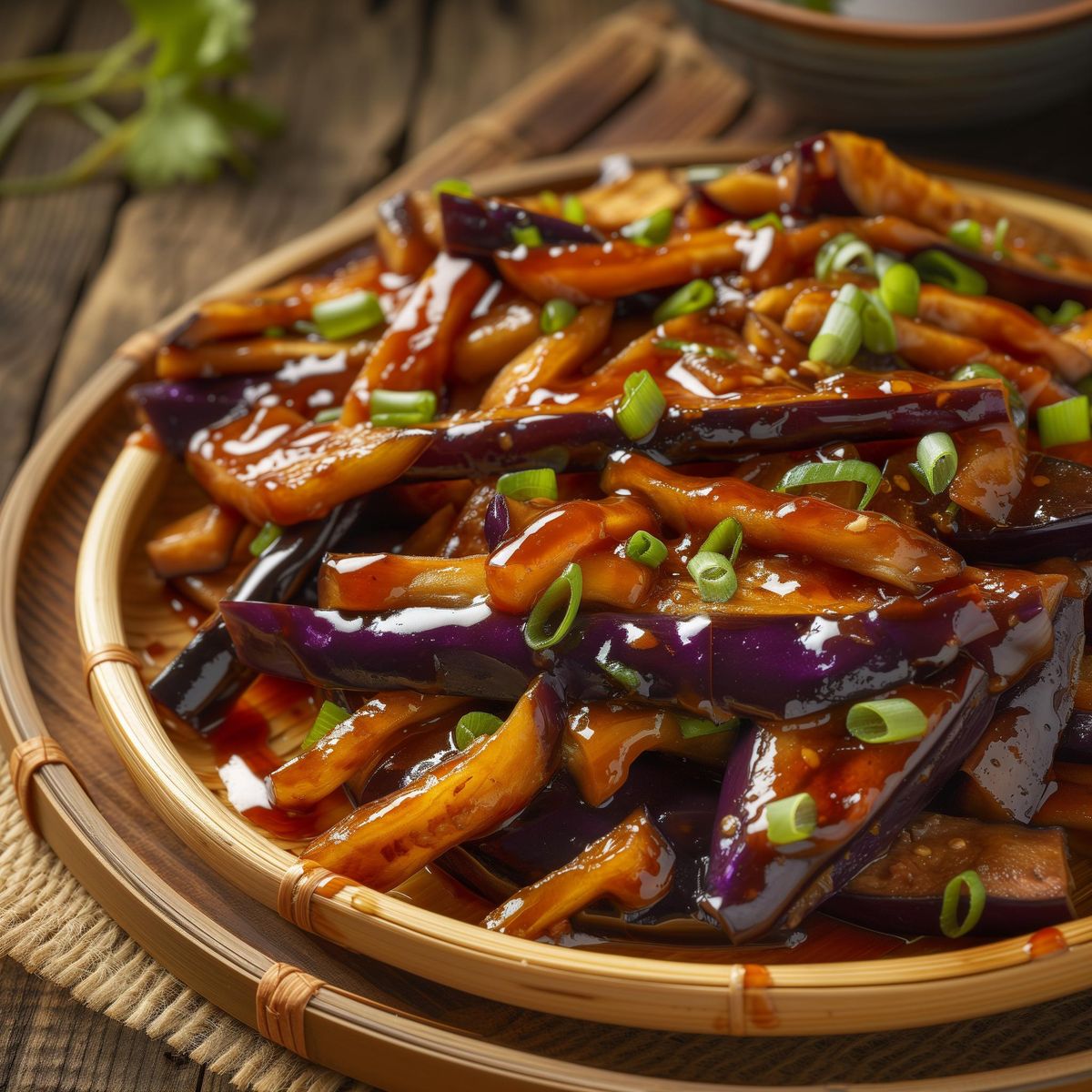 Zesty Eggplant With Garlic Sauce