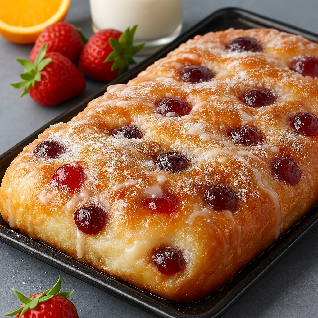Irresistible Jam Donut Focaccia