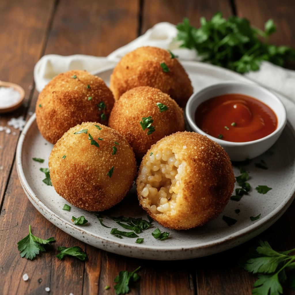 Crispy Baked Arancini