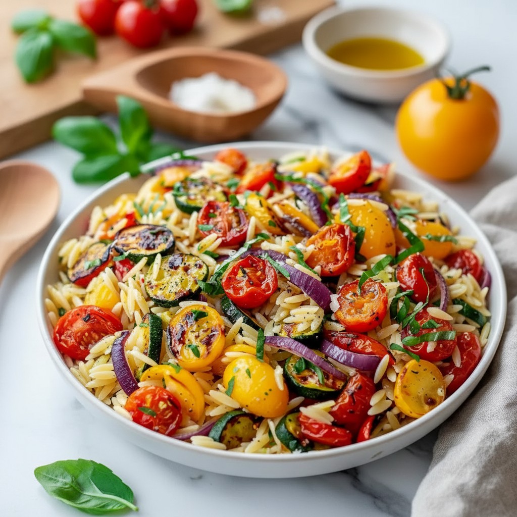 Bright Vegetable Orzo