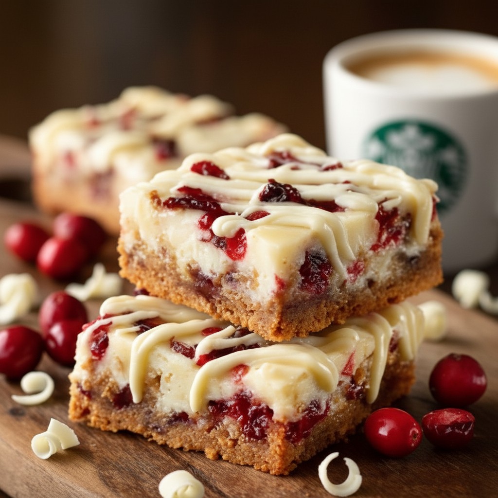 Cozy Starbucks Copycat Cranberry Bliss Bars