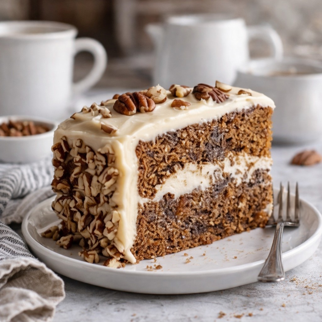 Espresso Date Cake With Walnuts