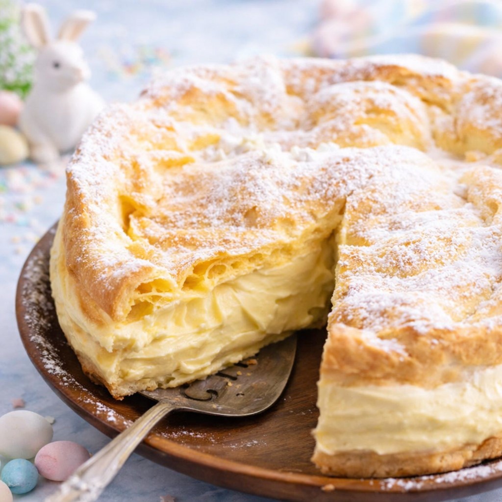 Polish Karpatka Cake