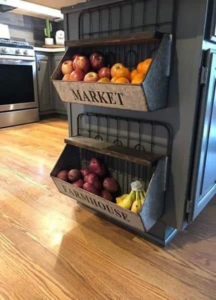 Farmhouse Produce Storage Stand