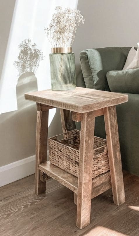Minimal Rustic Side Table