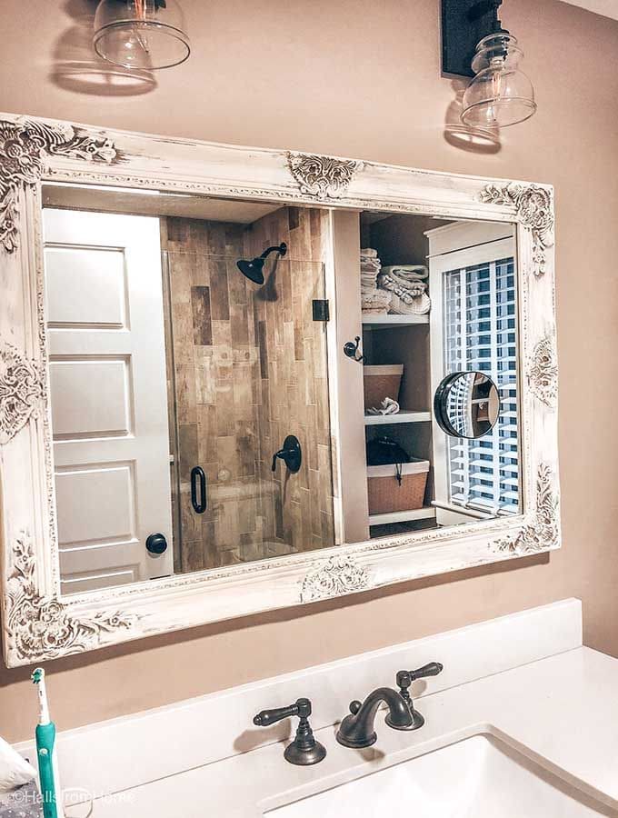 Ornate Farmhouse Vanity Mirror