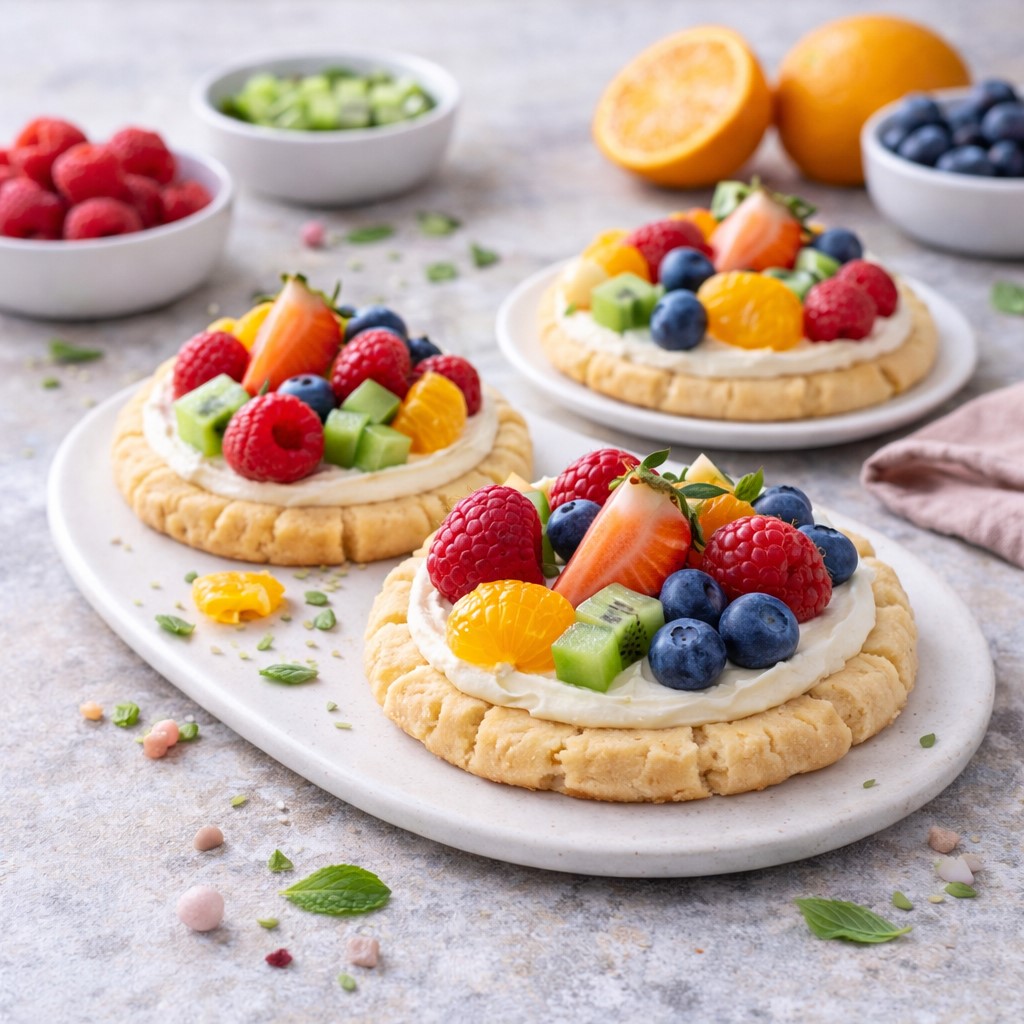 Creamy Fruit Pizza Cookies