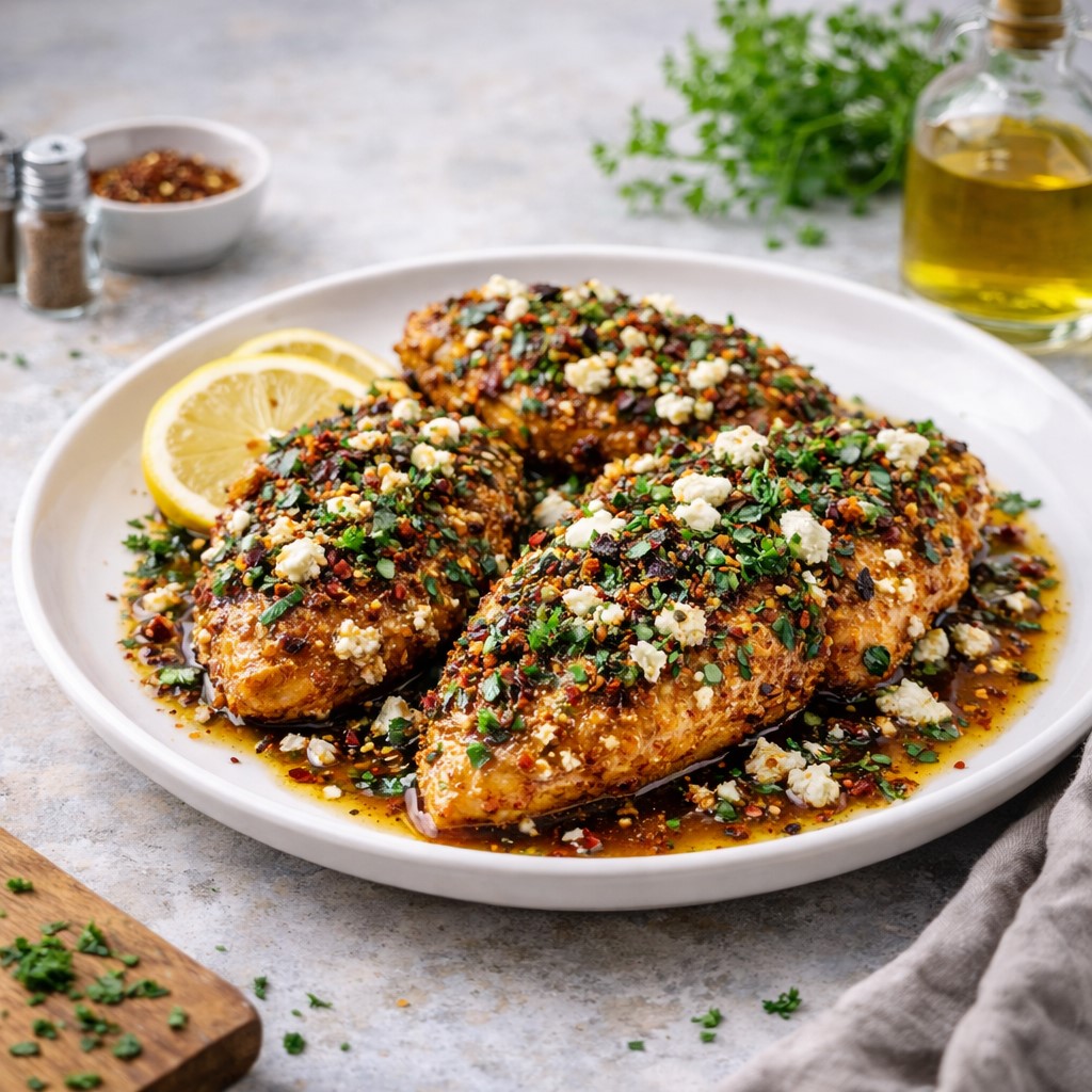 Easy Hot Honey Feta Chicken