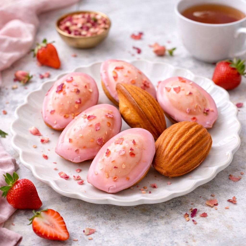 Delightful Rose Madeleines