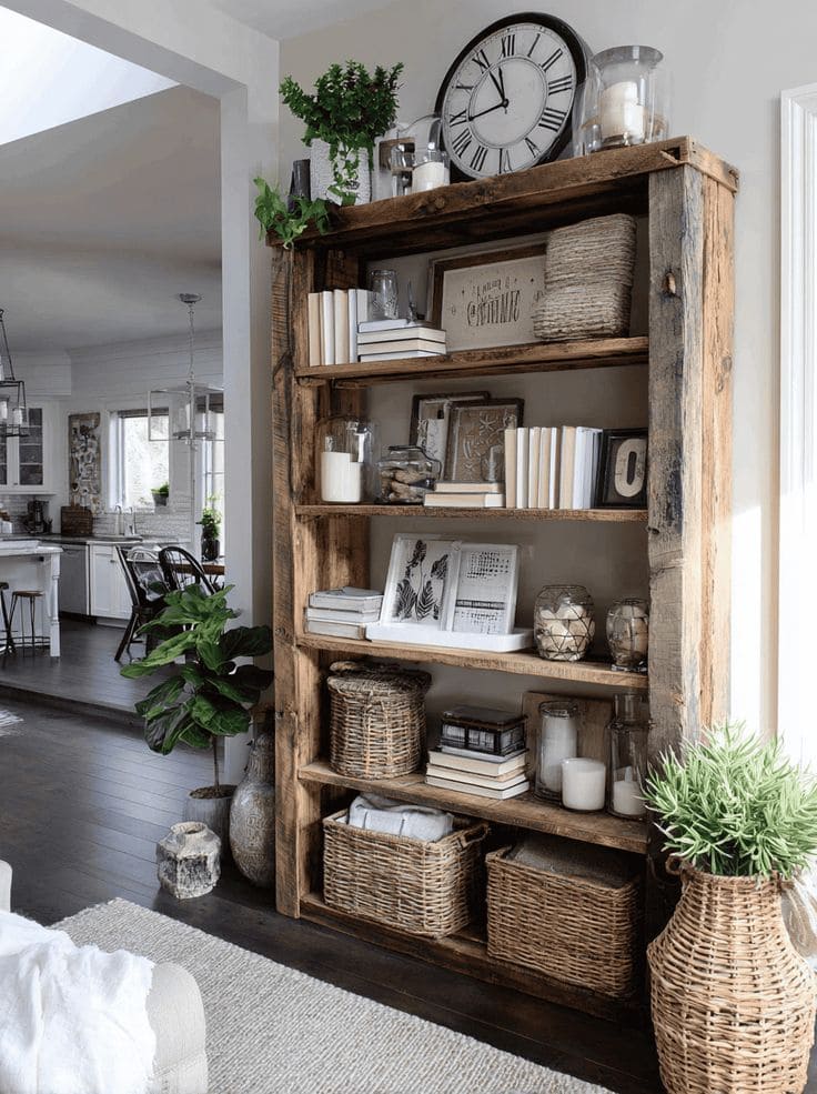 Rustic Farmhouse Styling Shelf