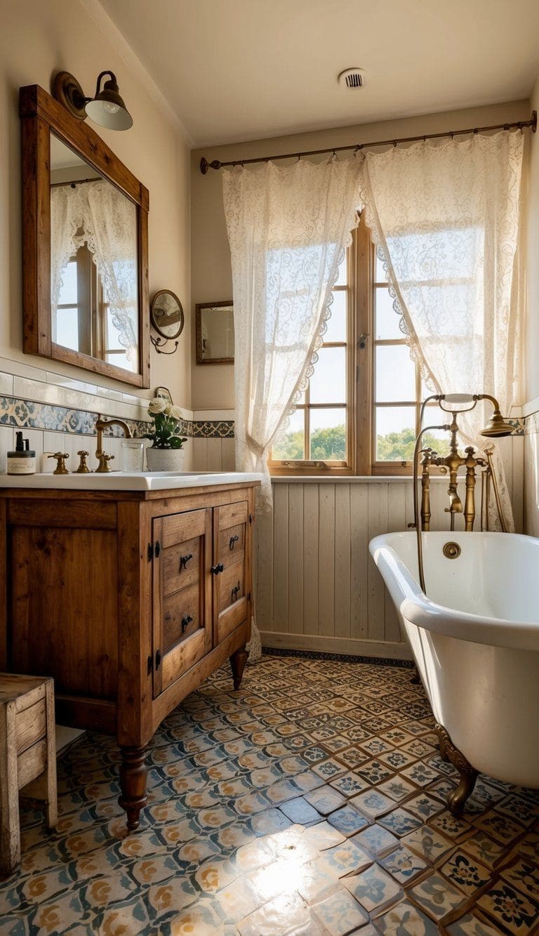 Vintage Farmhouse Bath Escape
